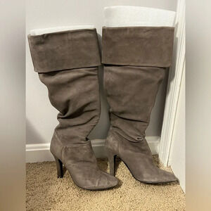 Colin Stuart Gray Suede Boots